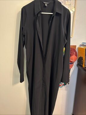 Athleta Urbanite-Front Long Shirt Dress